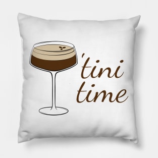 Tini Time Funny Martini Pillow