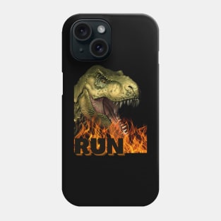 Run!! Dinosaur T-shirt Phone Case