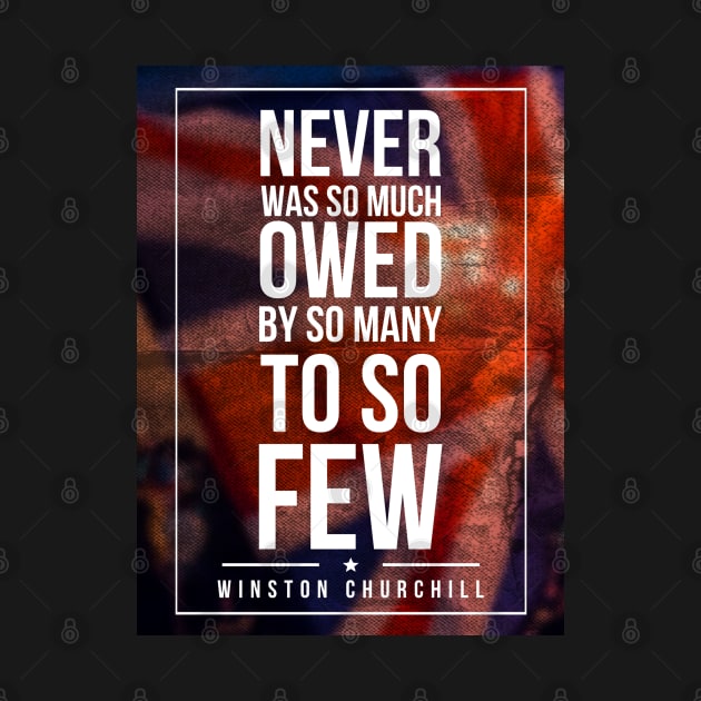 Colour Winston Churchill quote Subway style (white text on abstract union flag) by Dpe1974