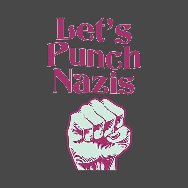 punch a nazi by SCL1CocoDesigns