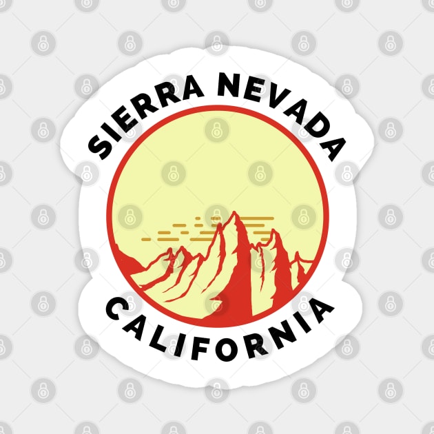 Sierra Nevada California - Sierra Nevada Ski Snowboard Mountain California Yosemite Travel Magnet by Famgift