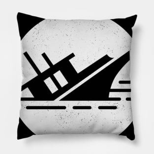 I RUN A TIGHT Shipwreck Pillow