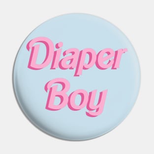 Diaper Boy - doll font Pin