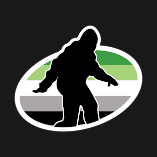 Aromantic Bigfoot Cryptid Pride T-Shirt