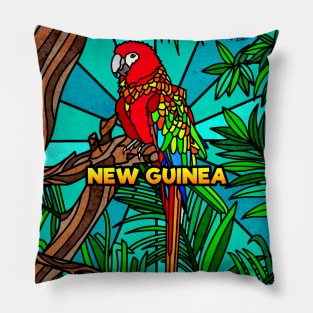 New Guinea - Parrot in Nature Pillow