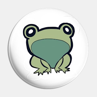 Green Frog Pin