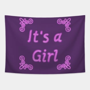 Its a Girl - plush Tapestry