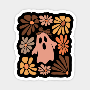 Boho Floral Ghost Magnet
