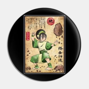 Earth kindom master woodblock Pin