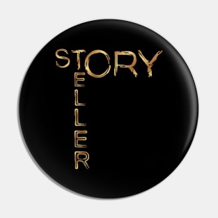 Storyteller Gold Pin