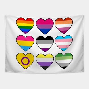 Love is Love Hearts Tapestry