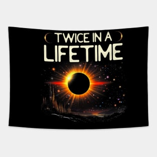 Twice In A Lifetime Astrology Celestial Solar Eclipse Moon Lovers Tapestry