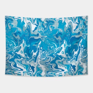 Splash Pool Marble - Digital Paint Spill Tapestry