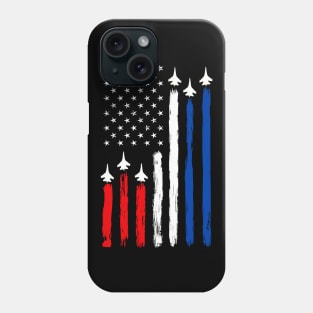 Air Force US Veterans 4th of July T shirt - Merica Flag T-Shirt Phone Case