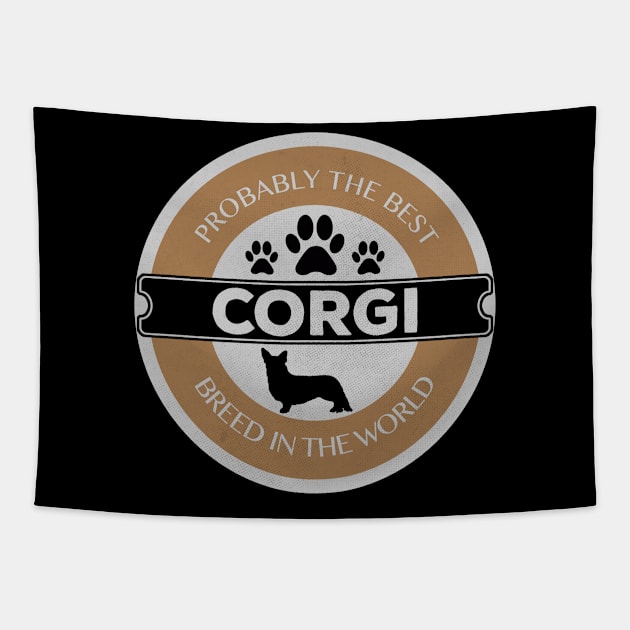 Corgi Logo Tapestry by RAADesigns