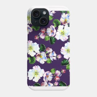 Apple Blossom Neck Gator Purple Apple Blossoms Phone Case