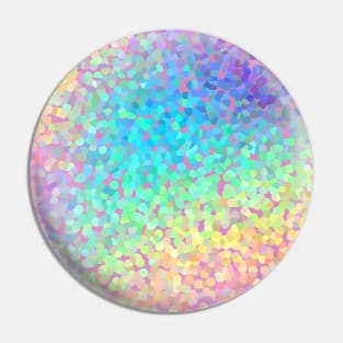 Pointillized Pastel Rainbow Gradient Pin