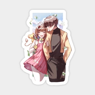 Sakura and Syaoran date Magnet