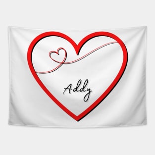 ADDY  Name in Heart Tapestry