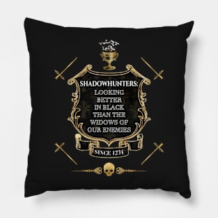 Shadowhunters Looking Better In Black Pillow