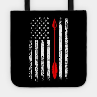 Archery Arrow American Flag Tote