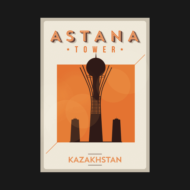 Astana city poster by kursatunsal