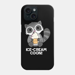 Ice Cream Coom Funny Animal Racoon Pun Phone Case