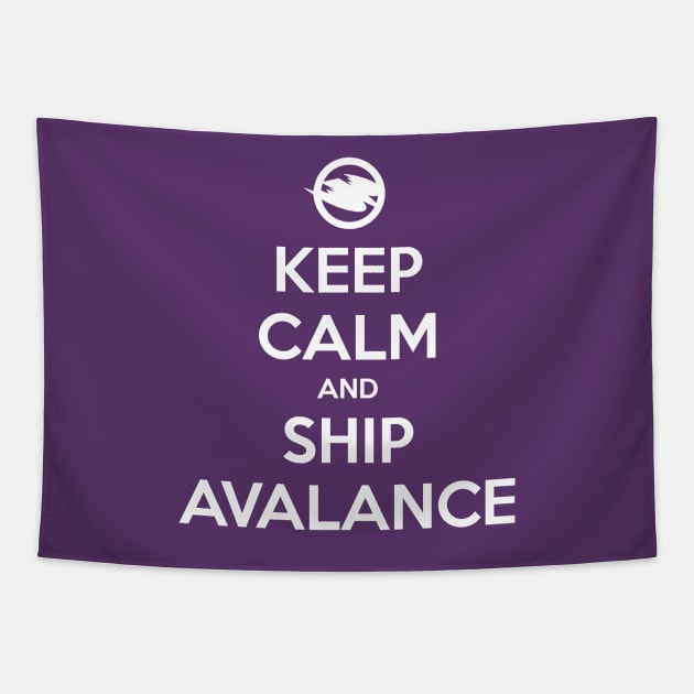 Ship Avalance Tapestry by ManuLuce