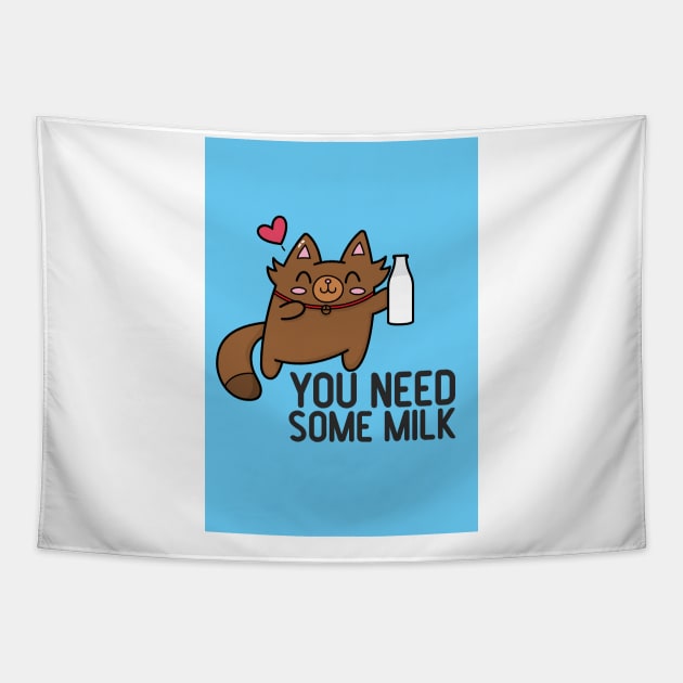 You Need Some Milk Tapestry by PosterpartyCo