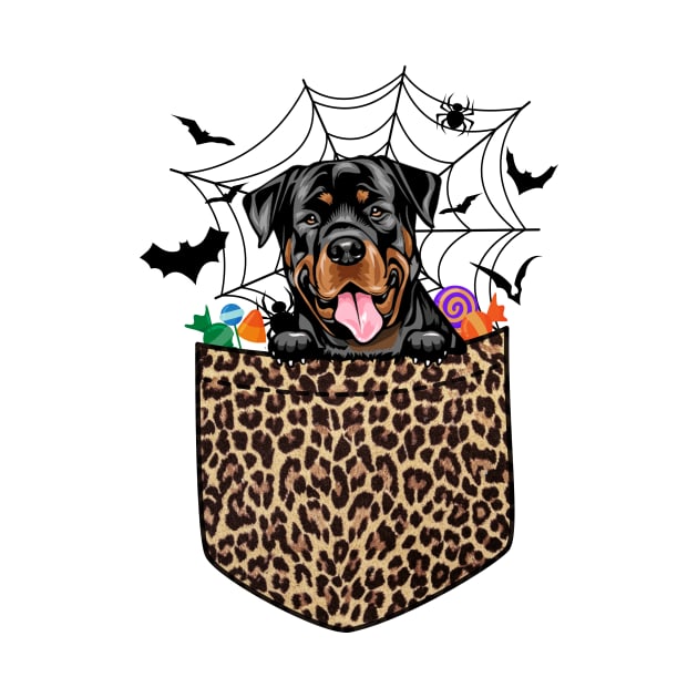 Cute Rottweiler Dog Lover Gift Leopard Rottweiler Halloween by saugiohoc994