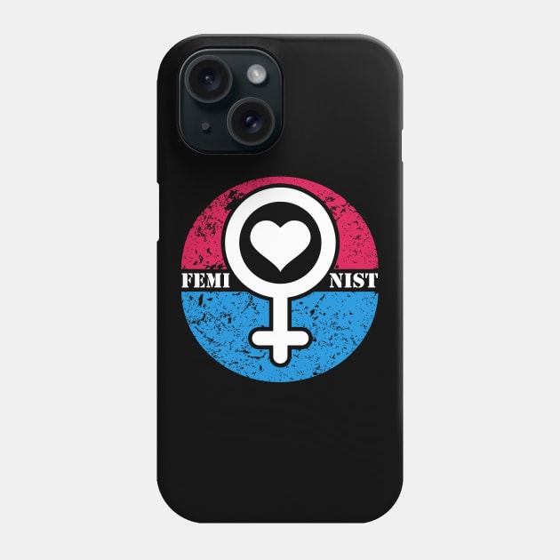 Feminist Gender Heart Art Design Gift Idea Phone Case by BarrelLive