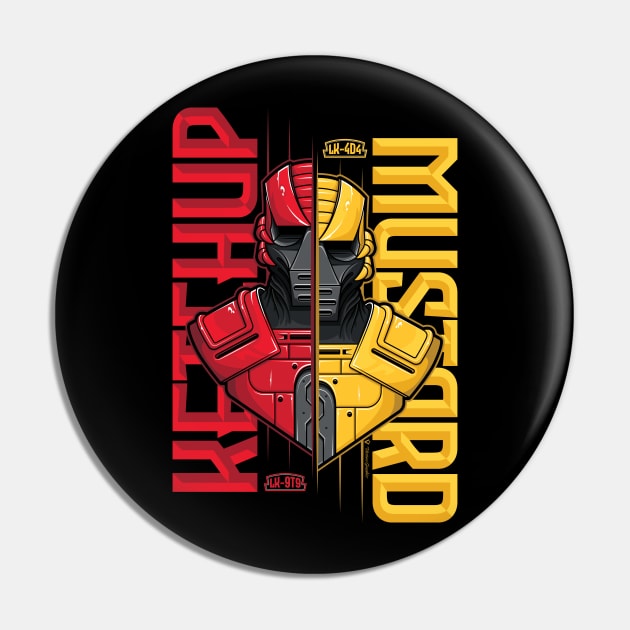 Ketchup & Mustard Pin by vecturo