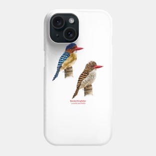 Banded kingfisher | Lacedo pulchella ⚥ Phone Case