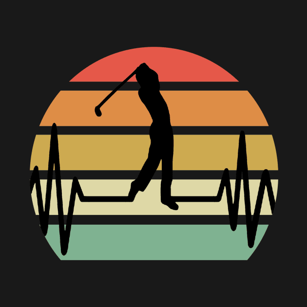 Golf - Heartbeat golfer by Jambo Designs