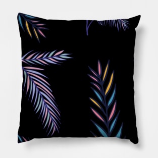 vibrant fern leaf print Pillow