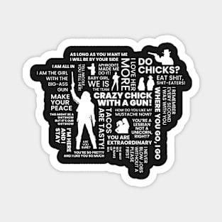 Wynonna Earp Word Cloud Magnet