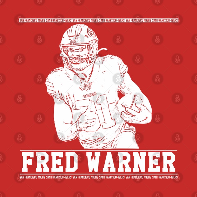 Fred warner || 49ers || White by Aloenalone