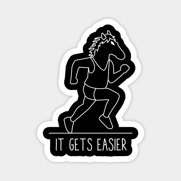 It gets easier Magnet by LateralArt