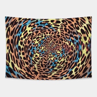 Animal Print Leopard Blue Tapestry