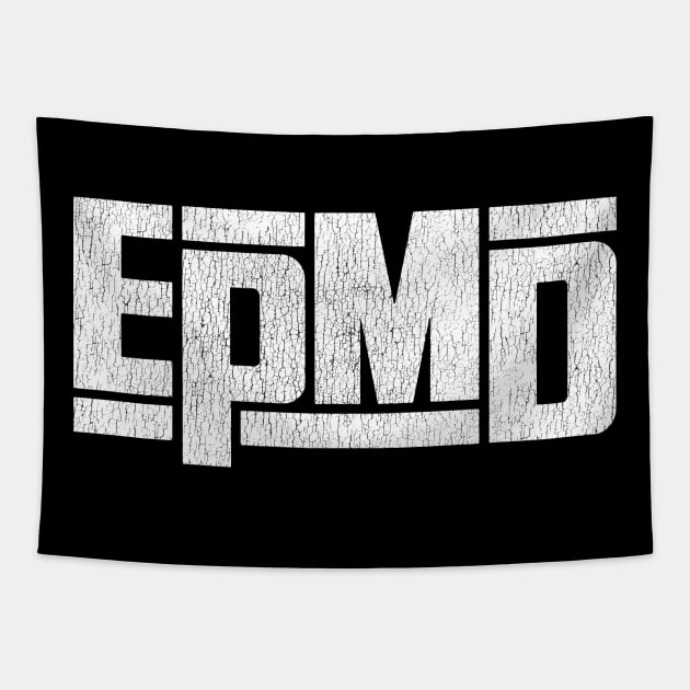 EPMD Old Retro Distressed Vintage 80's/90s Rap HipHop Logo Tapestry by robotbasecamp