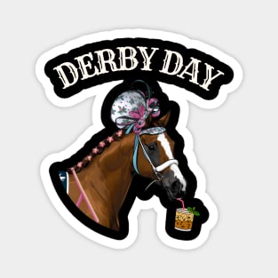 Funny Fascinator Hat Horse racing Derby Party Derby Day 2024 Magnet