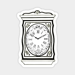 Old clockface Cartoon Grandfather Clock Magnet