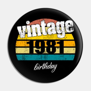 vintage 1981 Pin