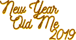 New Year Old Me 2019 - Gold glitter Magnet