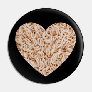 Instant Ramen Noodle Heart Pin