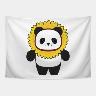 Panda with Sunflower Tapestry