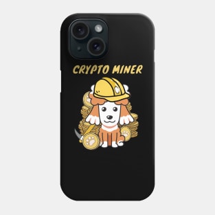 Funny Poodle is a Crypto Miner Phone Case