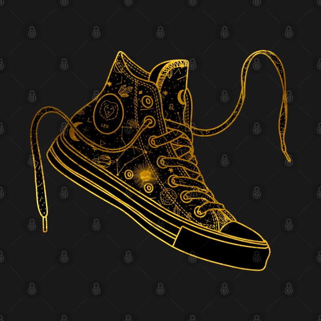 Leo high tops - Gold by MickeyEdwards