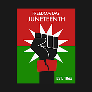 Juneteenth 1865 (green red) T-Shirt