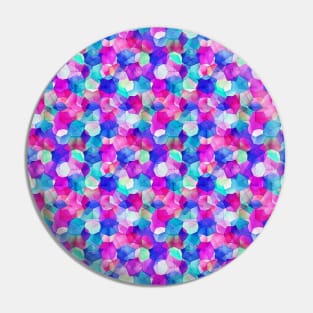 watercolor geometric pink blue Pin